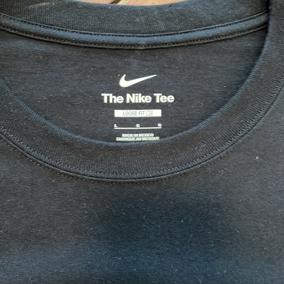 Nike Men's Black Tee with Yellow Swoosh - Picture 3 of 3
